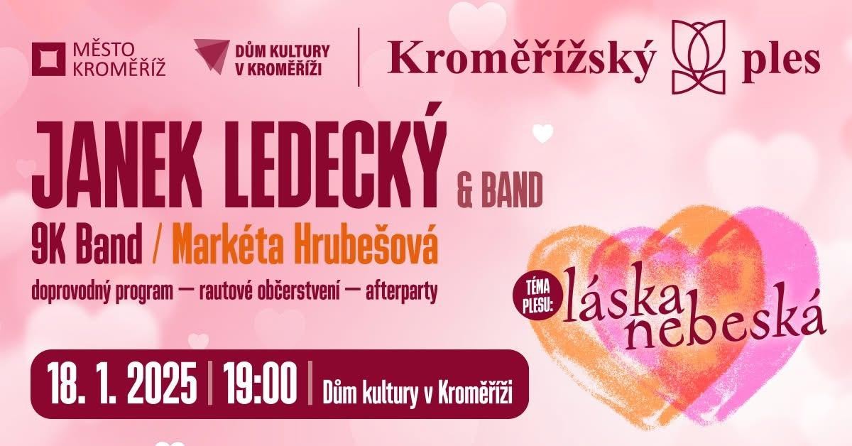 Kroměřížský ples 2025 na téma láska nebeská