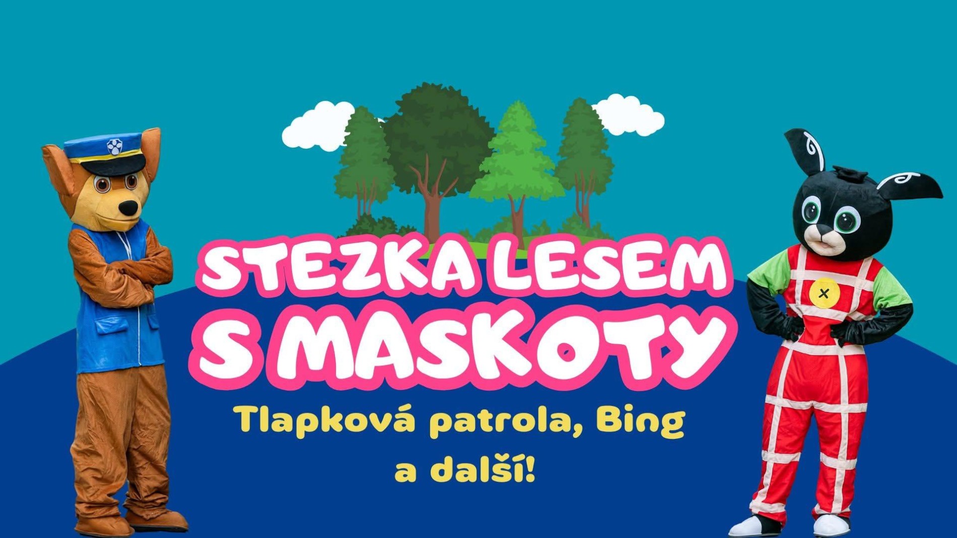 Stezka lesem s maskoty Prostějov