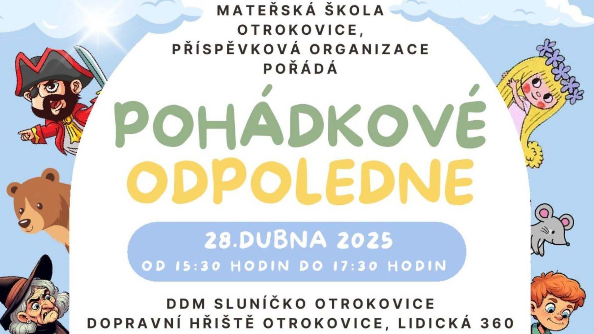 Pohádkové odpoledne s mateřskou školou Otrokovice