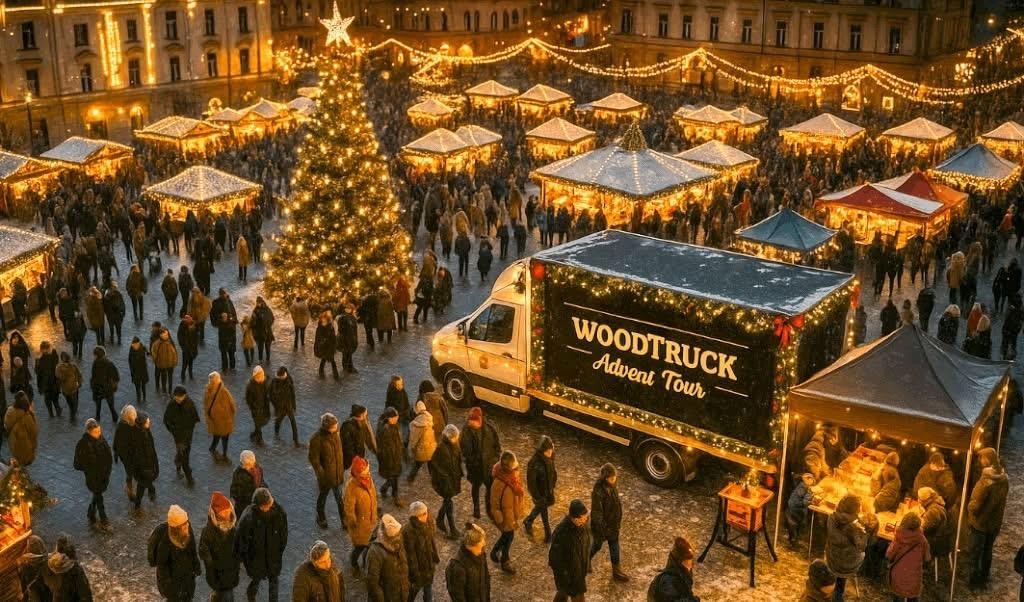 Woodtruck Advent Tour – Vánoční vesnička v Holešově
