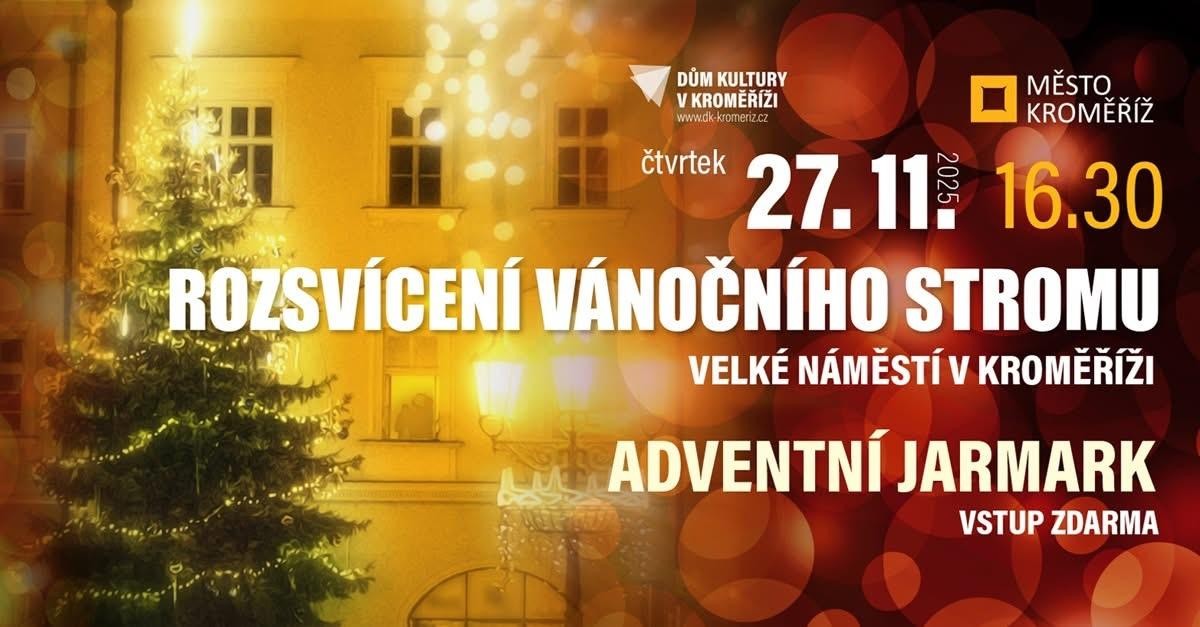 Rozsvícení vánočního stromu – Kroměříž