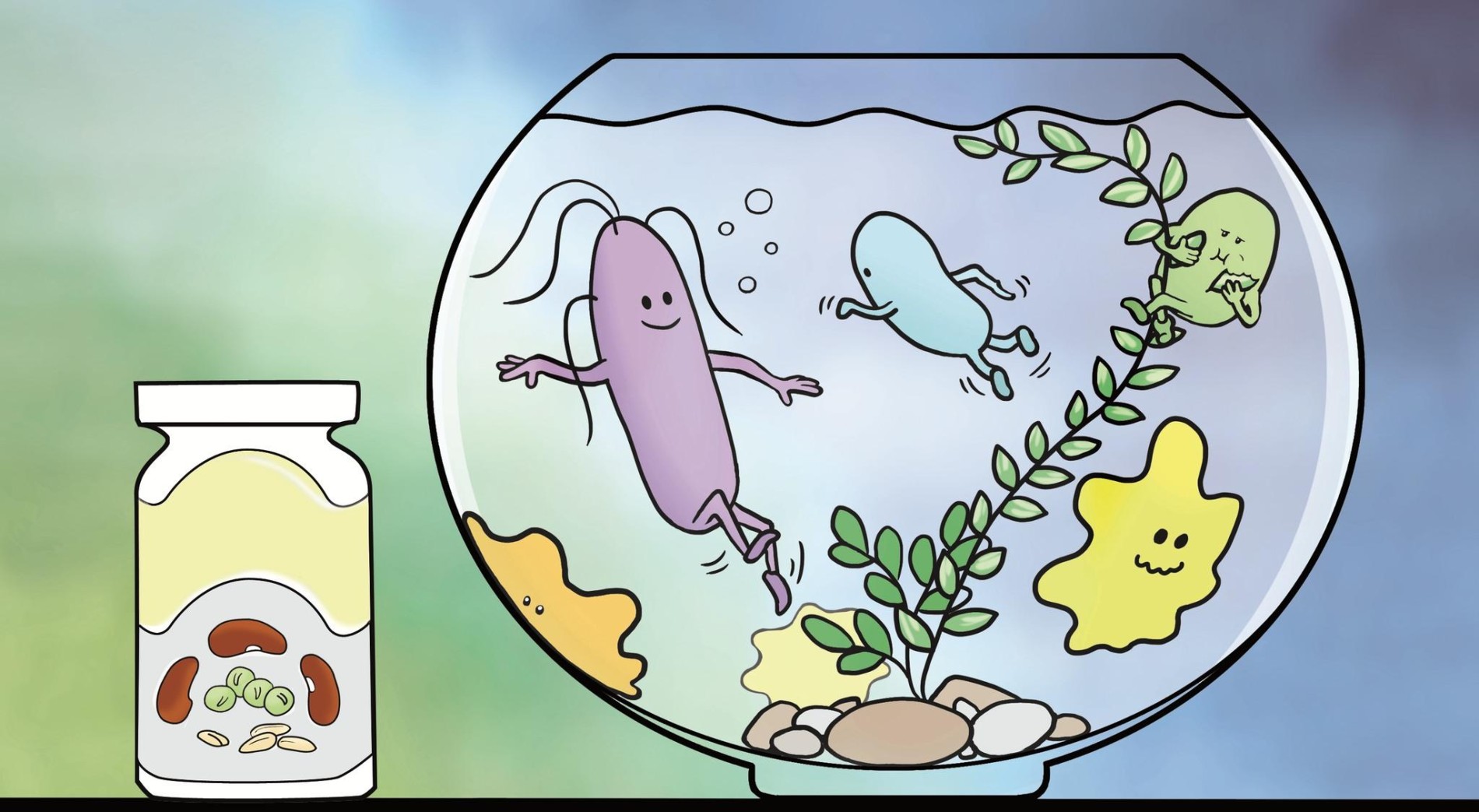 DEM pro děti - Mikrobi jako akvarijní rybky