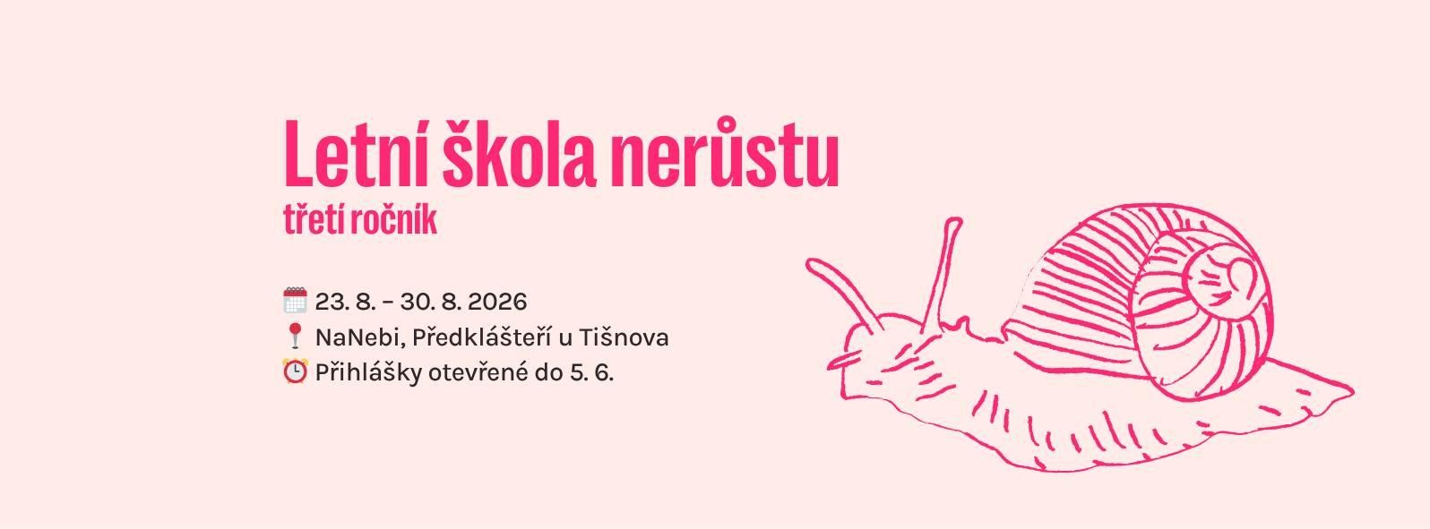 Letní škola nerůstu - třetí ročník 2026