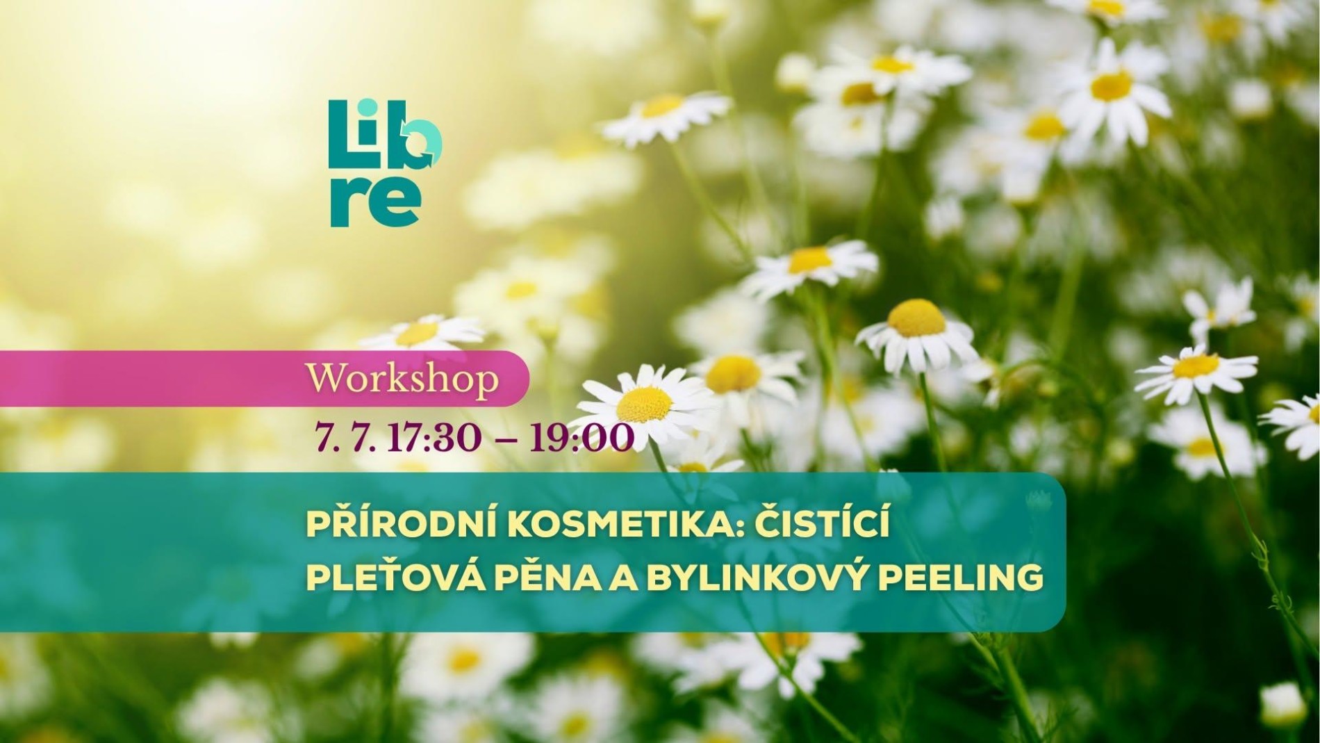 Workshop - Přírodní kosmetika - čistící pleťová pěna a bylinkový peeling