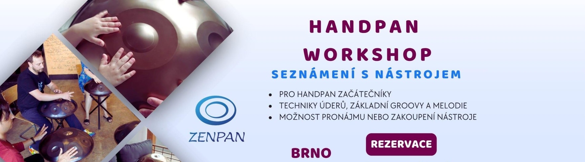 Handpan workshop v MOCUP. STUDIO - Seznámení s nástrojem