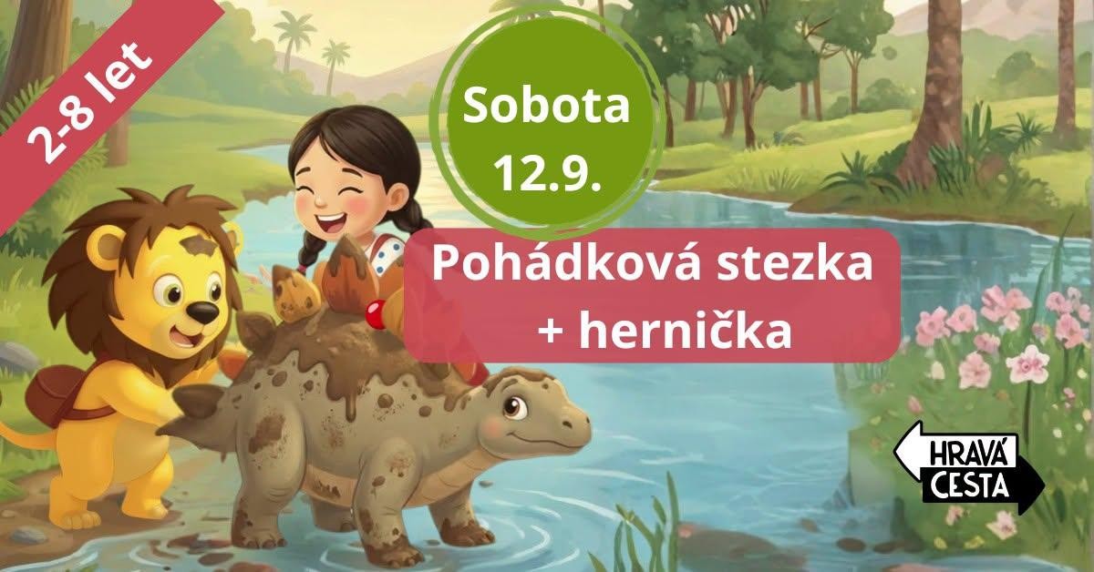 Dinosauří pohádková stezka s herničkou