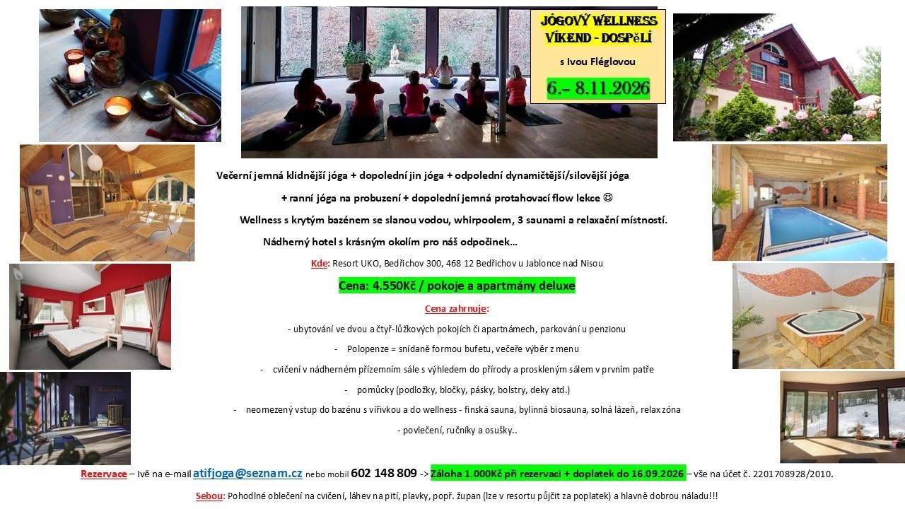 Podzimní jógový wellness pobyt