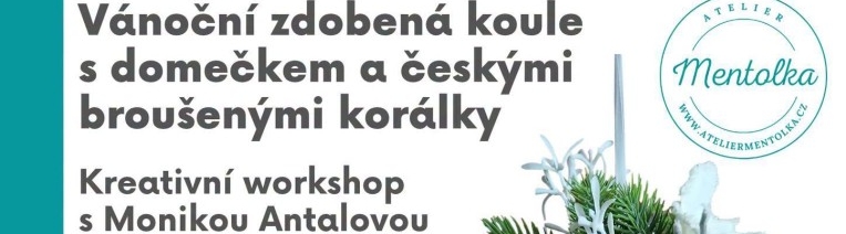 Vánoční zdobená koule s domečkem a českými ... Vánoční zdobená koule s domečkem a českými ...