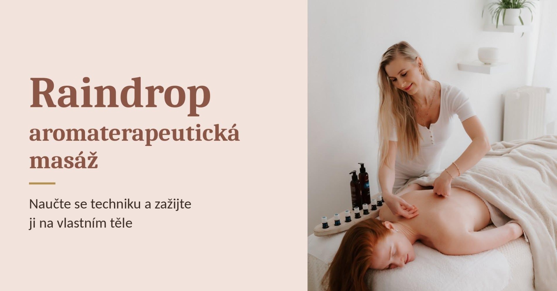 Raindrop technika - kurz aromaterapeutické masáže Raindrop technika - kurz aromaterapeutické masáže