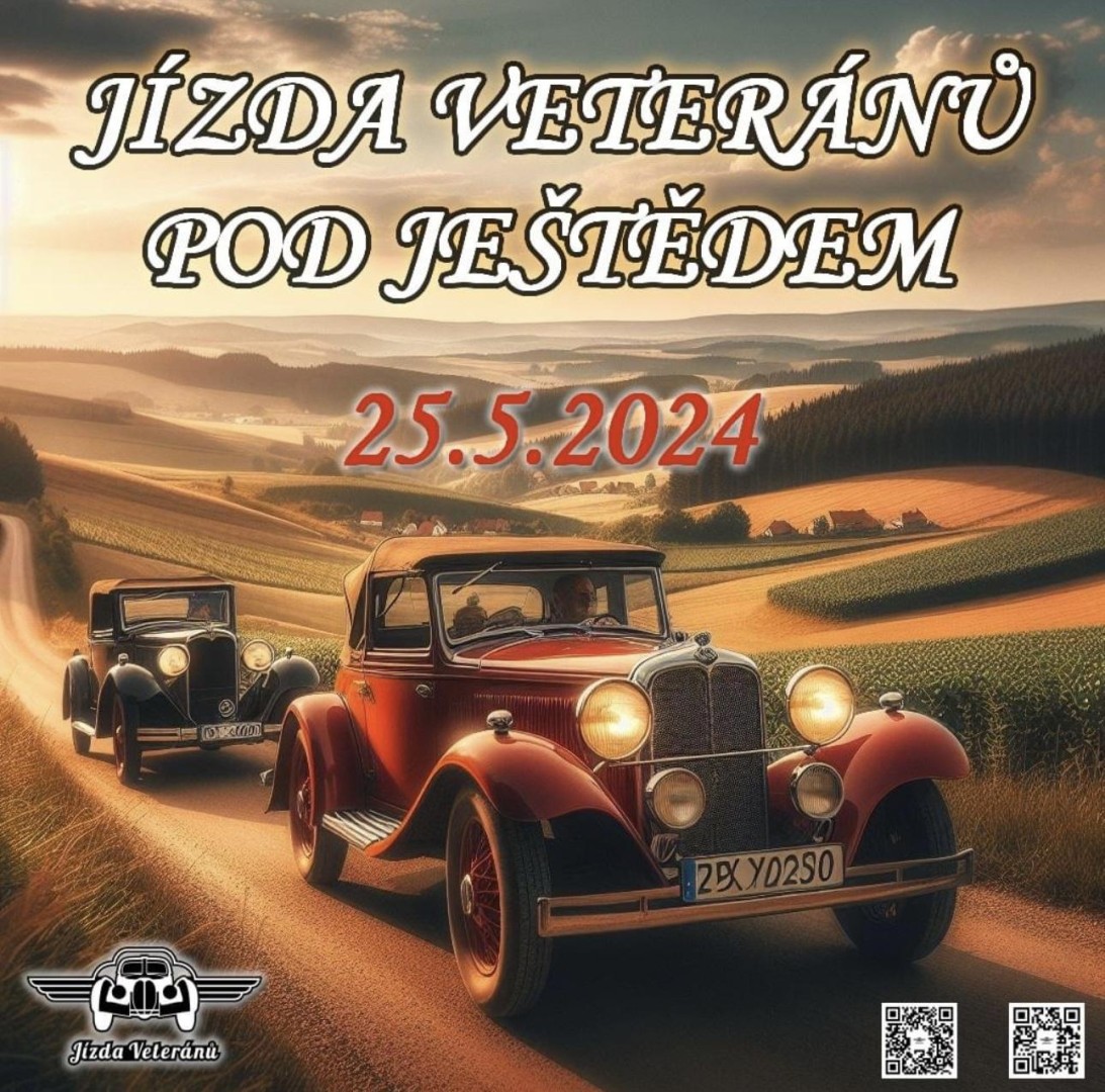 Jízda veteránů pod Ještědem