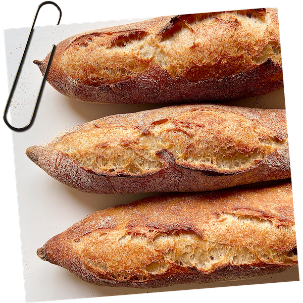 Výborné kváskové bagety Výborné kváskové bagety